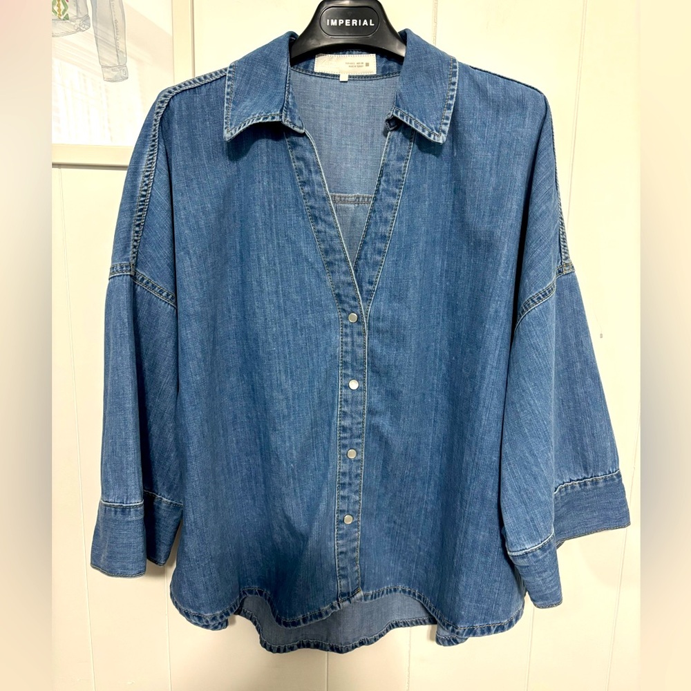 Zara Blue Button Down Shirt